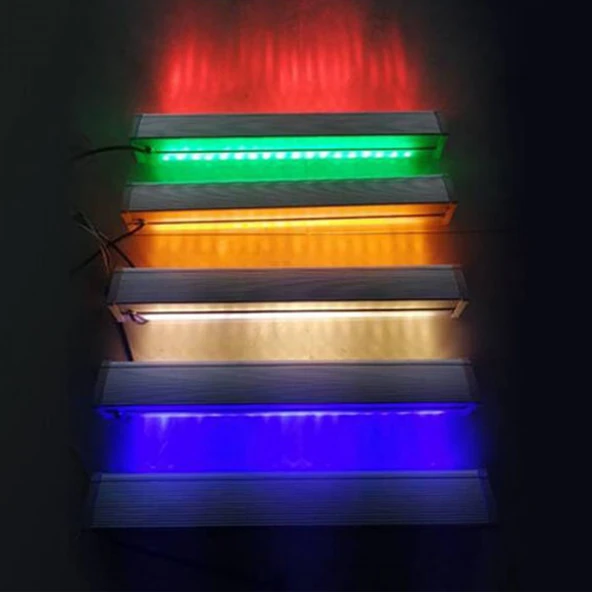 Sıva üstü Wallwasher lüks asil dekoratif ışık show gösteri aydınlatma dış duvar açık alan enerji tasarruflu tek renk Soğuk beyaz LED A-1003 30cm 9W - 2