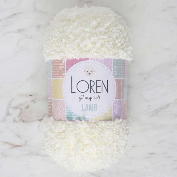 Loren Lamb Açık Krem El Örgü İpi - R019 - 34419