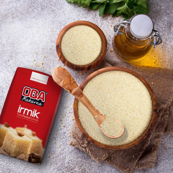 Oba Tatlılık İrmik 500 g x 6 Adet | Helvalık – Tatlılık İdeal Kıvam - Resim 7