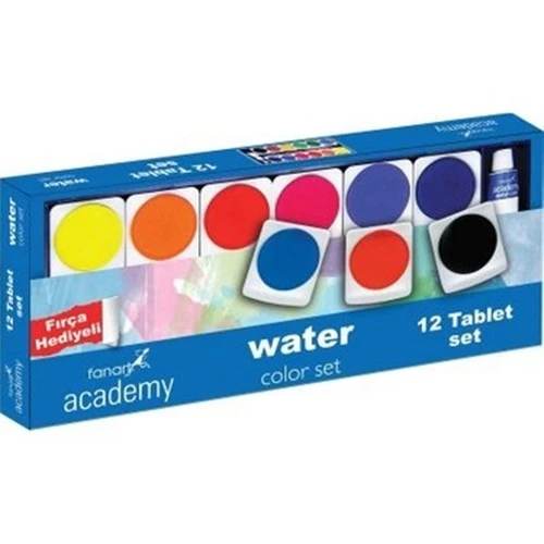 Fanart Academy Sulu Boya Seti 12x30 mm Tablet ürün görseli 1