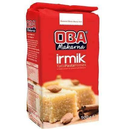 Oba Tatlılık İrmik 500 g x 2 Adet | Helvalık – Revani – Şekerparelik - Resim 3