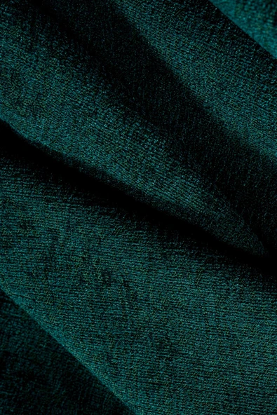 Jakarlı Şönil Koltuk Örtüsü  | Kanepe Örtüsü | Koltuk Şalı 175x215 Kaymaz Zümrüt - Resim 3