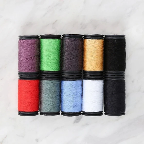 Loren Crafts Dikiş İpliği Seti Büyük 10 Renk Lrn - - 3
