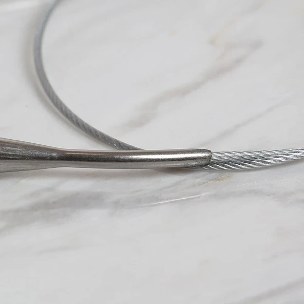 Loren Crafts 7 Mm Çelik Misinalı Şiş 60 Cm - 3