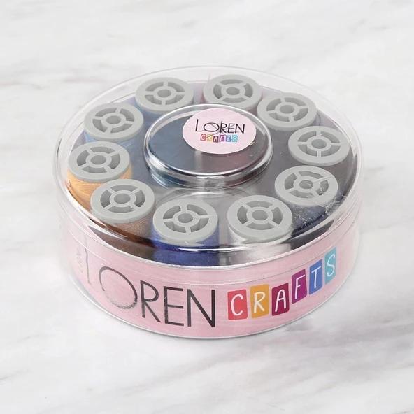 Loren Crafts Dikiş İpliği Seti Küçük 10 Renk Lrn -