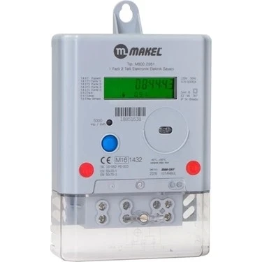 MAKEL Monofaze 1X10(100)A Dijital Sayaç