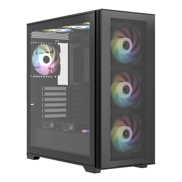 GAMEFORCE Bigmesh 4x120mm Rgb Fanlı Oyuncu Bilgisayar Kasası