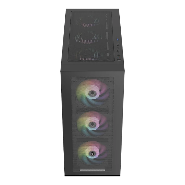 GAMEFORCE Bigmesh 4x120mm Rgb Fanlı Oyuncu Bilgisayar Kasası - 2