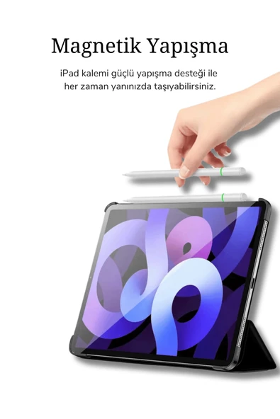 iPad Pencil 11 Nesil 11" 2025 A16 M3 Uyumlu Avuçiçi Red Eğim Özellikli Bluetoothlu Dokunmatik Kalem - 3