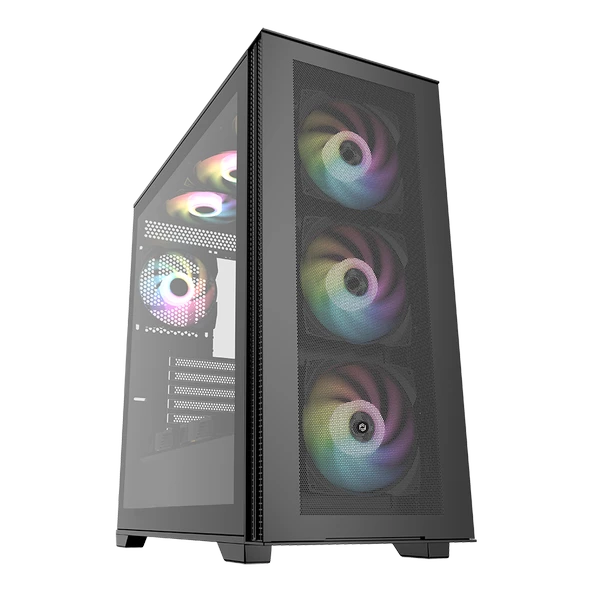 GAMEFORCE Bigmesh 4x120mm Rgb Fanlı Oyuncu Bilgisayar Kasası - 3