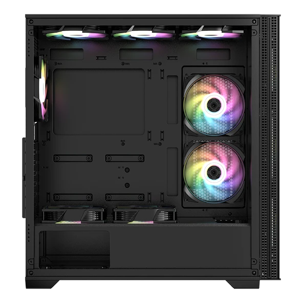GAMEFORCE Bigmesh 4x120mm Rgb Fanlı Oyuncu Bilgisayar Kasası - 5