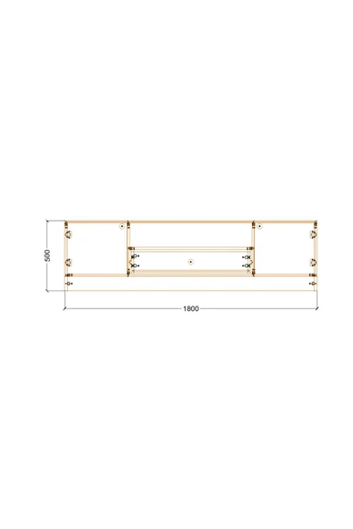 CABİNSE %100 Akri̇li̇k Mdf 2 Kapaklı 1 Çekmeceli 180cm Genişliğinde Modern Tv Ünitesi Beyaz - Antrasit - 5
