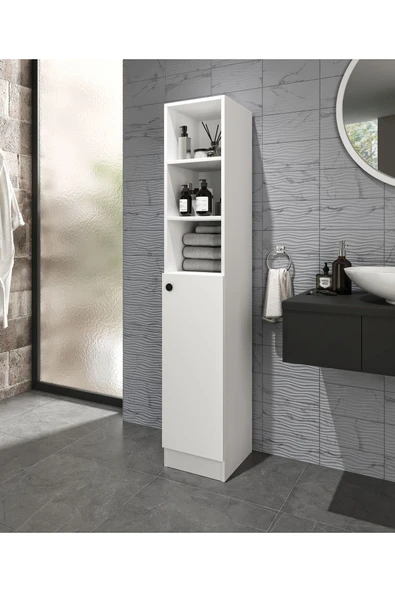 CABİNSE BANYO DOLABI 1 KAPAK 6 RAFLI ÇOK AMAÇLI DOLAP 1.SINIF MALZEME