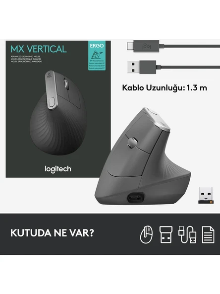 LOGITECH MX VERTICAL MOUSE 910-005448 - 9