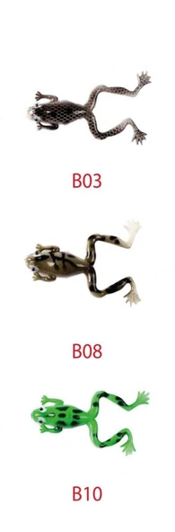 Mutant 3599 Killer Frog 6cm 3'lü Silikon Kurbağa Suni Yem B03 - 2