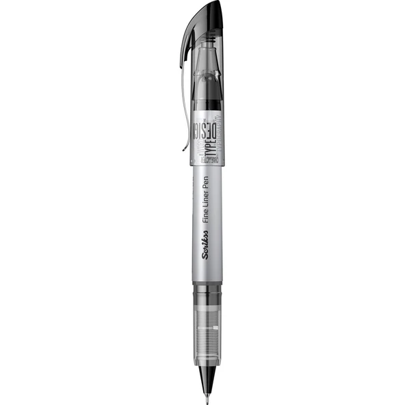 Scrikss Fineliner 0.6 MM Siyah FL-68 - Resim 2