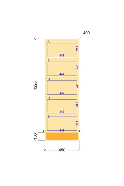 CABİNSE Cabinse %100 MDF Soft Beyaz 5 Çekmeceli Şifonyer - 5