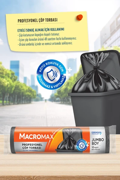 Macromax Profesyonel Çöp Torbası Jumbo Boy - 2