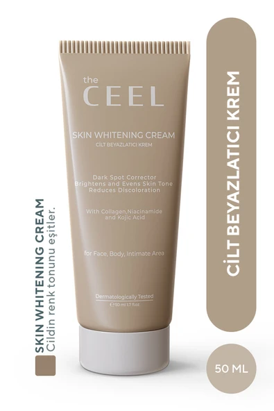 THE CEEL Cilt Beyazlatıcı Aydınlatıcı Glutatyonlu Leke Karşıtı Krem Kolajen, Niacinamide & Kojik Asitli 50 ml