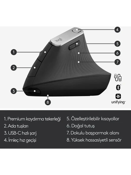 LOGITECH MX VERTICAL MOUSE 910-005448 - 6