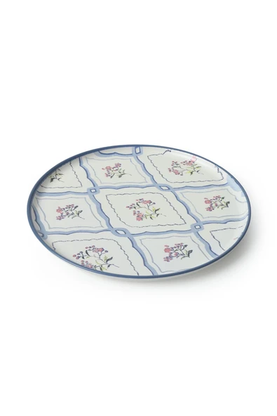 Keramika Floral Waves Nordic Servis Tabağı 28 Cm 6 Adet 22668 - Resim 7