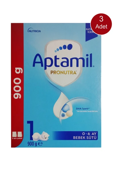 APTAMİL 1 Bebek Sütü 900 Gr (0-6 Ay) 3 Lü Paket