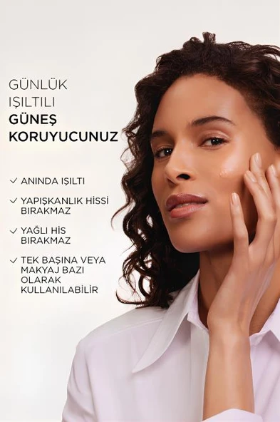 Bright Reveal Spf 50+ Koyu Leke Karşıtı Renkli Fluid Günlük Yüz Güneş Kremi 50ml - Medium - 3