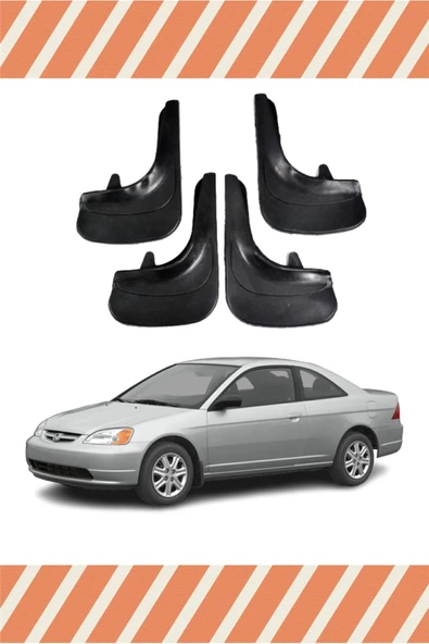 ALPAX OTOMOTİV Honda Civic 2001-2007 4'lü Tozluk Çamurluk Paçalık