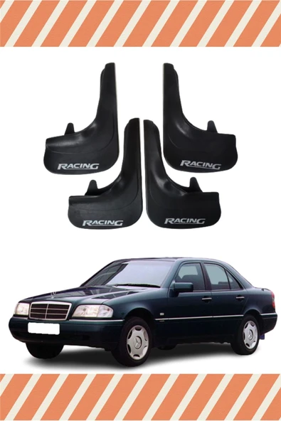 Heda Tex Mercedes C Racing Yazılı 4'lü Tozluk Çamurluk Paçalık