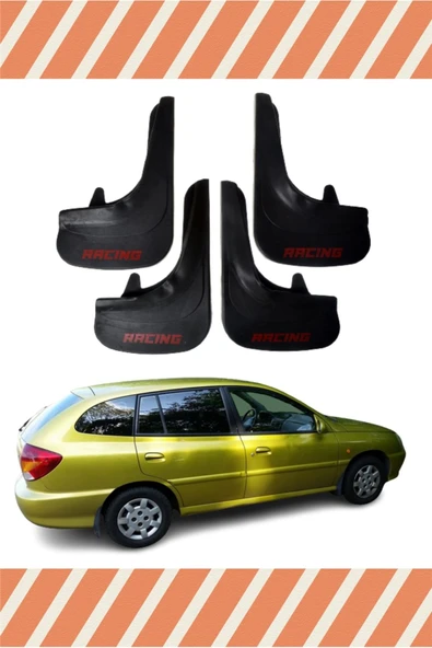 Heda Tex Kia Rio Stw 2003-2005 Racing Yazılı 4'lü Tozluk Çamurluk Paçalık