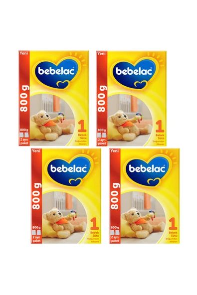 BEBELAC 1 Bebek Sütü 0 - 6 Ay 800 Gr 4 Adet