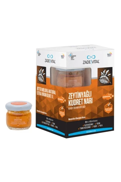 ZADE VİTAL Zeytinyağlı Kudret Narı 20ml X 8 Cam Kavanoz