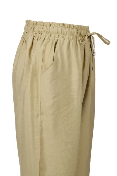 Vedi-bb Oversize Midi Kadın Pantolon - Rahat & Şık Günlük Kombini - Resim 5