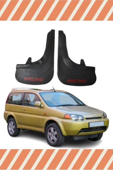 NOVDES Honda Hrv 1998-2006 Racing Kırmızı Yazılı 2'Li Tozluk Çamurluk Paçalık