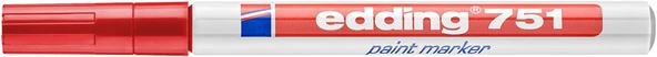 Edding Markör Dekor Boya Yuvarlak Uçlu 1-2 MM Kırmızı 751 - 3