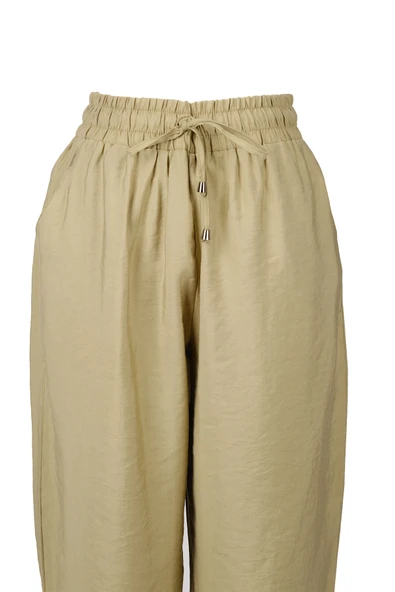 Vedi-bb Oversize Midi Kadın Pantolon - Rahat & Şık Günlük Kombini - Resim 4