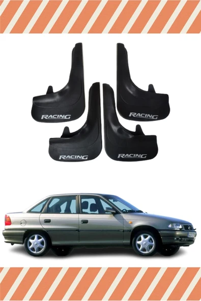 Heda Tex Opel Astra F Sd 1991-2007 Racing Yazılı 4'lü Tozluk Çamurluk Paçalık