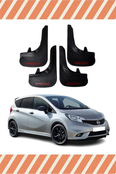 Heda Tex Nissan Note Racing Yazılı 4'lü Tozluk Çamurluk Paçalık