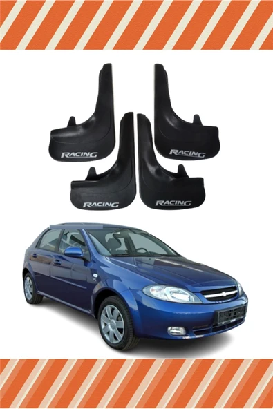 Heda Tex Chevrolet Lacetti Hb Racing Yazılı 4'lü Tozluk Çamurluk Paçalık