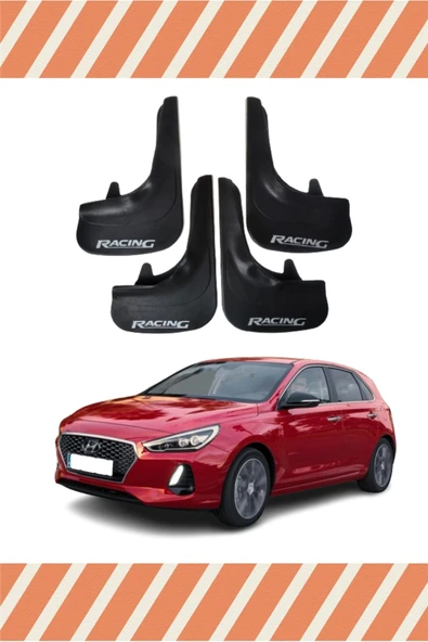 Heda Tex Hyundai I30 Racing Yazılı 4'lü Tozluk Çamurluk Paçalık