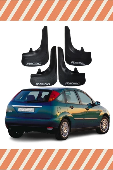 Heda Tex Ford Focus 1 Hb 1998-2004 Racing Yazılı 4'lü Tozluk Çamurluk Paçalık