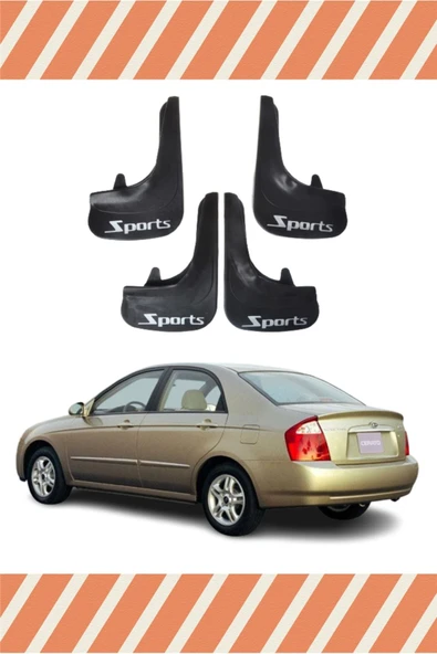 Heda Tex Kia Cerato 2004-2009 Sports Yazılı 4'lü Tozluk Çamurluk Paçalık