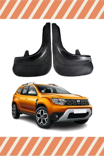 Heda Tex Dacia Duster 2017 Ve Sonrası Racing Kırmızı Yazılı 2'Li Tozluk Çamurluk Paçalık