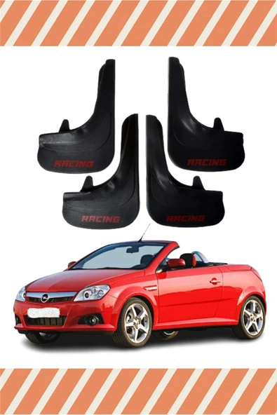Heda Tex Opel Tigra Racing Yazılı 4'lü Tozluk Çamurluk Paçalık