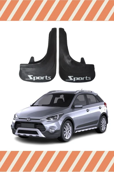 NOVDES Hyundai İ20 2015-2020 Sports Yazılı 2'Li Tozluk Çamurluk Paçalık