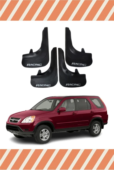 Heda Tex Honda Cr-v 2002-2007 Racing Yazılı 4'lü Tozluk Çamurluk Paçalık