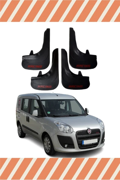 Heda Tex Fiat Doblo 2 2010-2022 Tunıng Yazılı 4'lü Tozluk Çamurluk Paçalık