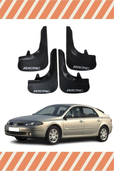 Heda Tex Renault Laguna 2 Racing Yazılı 4'lü Tozluk Çamurluk Paçalık