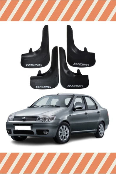 Heda Tex Fiat Albea Sd Tüm Kasalar Racing Yazılı 4'lü Tozluk Çamurluk Paçalık