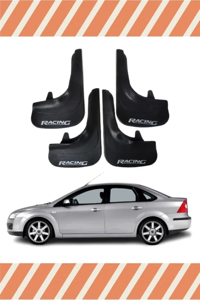 ALPAX OTOMOTİV Ford Focus 2 Sd 2005-2011 Racing Yazılı 4'lü Tozluk Çamurluk Paçalık